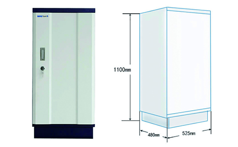 4抽120型防磁信息柜(圖1) 4抽120型防磁信息柜尺寸